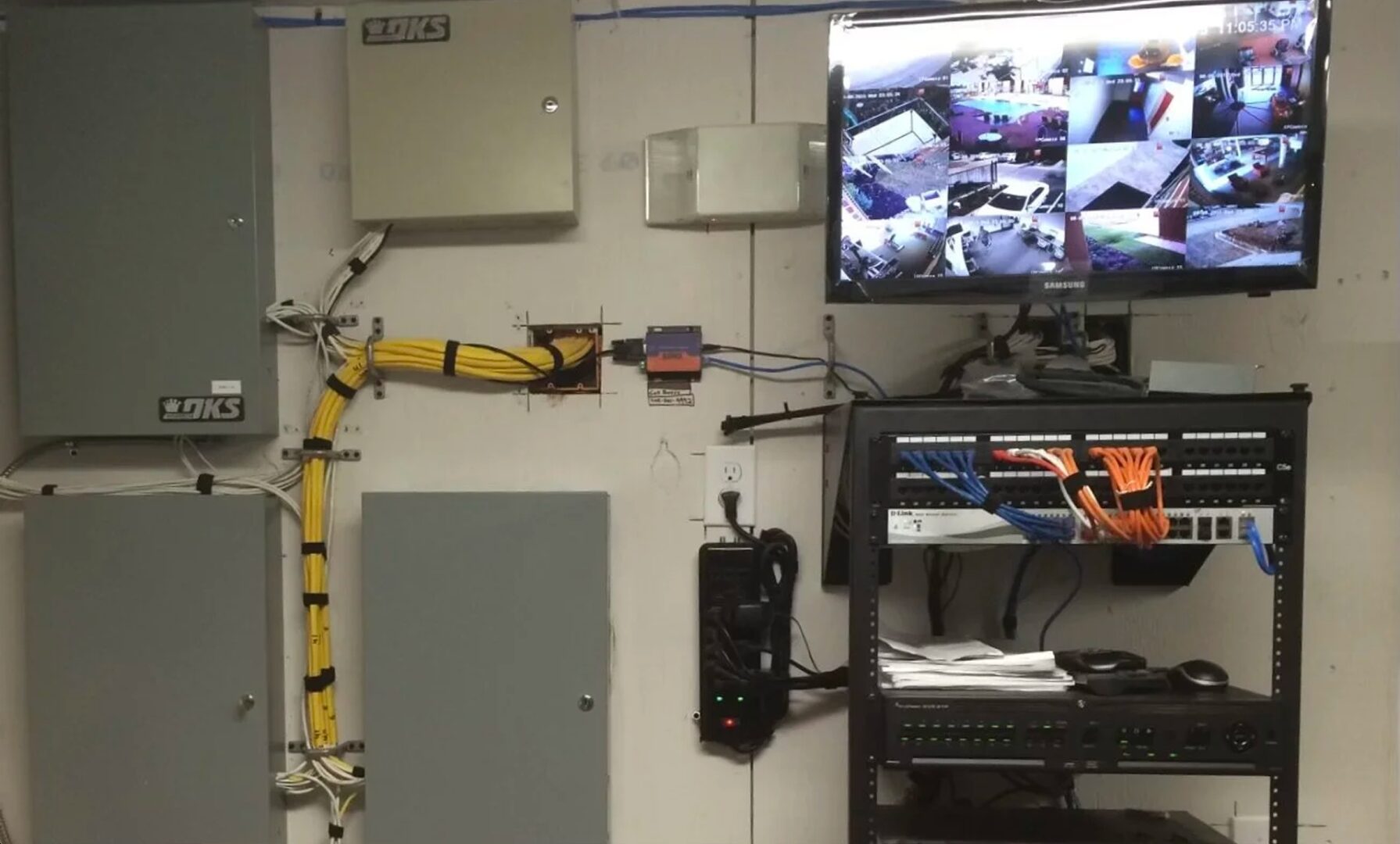 Network equipment and surveillance setup