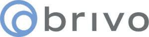 Brivo company logo on black background
