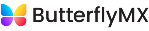 ButterflyMX logo with colorful butterfly icon