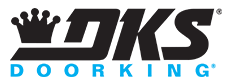 DKS brand emblem on black background
