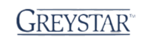 Greystar text in dark blue