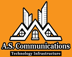 A.S. Communications logo design