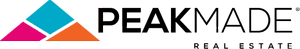 Logo with text 'PEAKM' and a red triangle design.