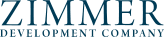 Logo of Zimmer Development Company with blue text.